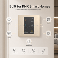 Interrupteur KNX, contrôle de l'éclairage de toute la maison, panneau tactile AI, système de maison intelligente KNX, automatisation domestique, interrupteur mural tactile pour bureau, hôtel
