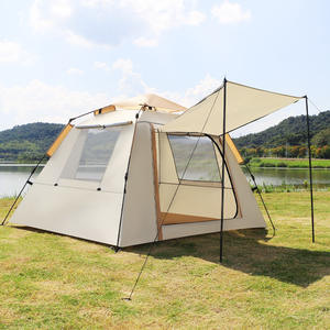 Tente de camping en plein air pour deux personnes pas besoin d'installer une tente de camping pliante automatique portable à une seule couche à ouverture rapide - Product Image 1