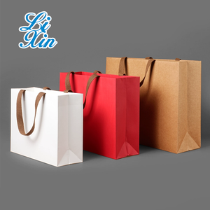 Bolsas de Compra de <span class=keywords><strong>Papel</strong></span> Laminado Ecológicas de Lujo con Asas, Logotipo Personalizable, Embalaje para Regalos - Product Image 1