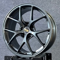 Jantes de course en alliage d'aluminium polies, concaves profondes, monobloc, forgées par flux, 15-24 pouces, 5x112, 5x120, 5x114.3, personnalisées pour M3 G30, SRX XAC