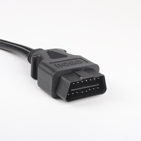 0,5 M OBD2 Obdii 16 Pin 16 Core Cable de conversión de uno a dos con deflector