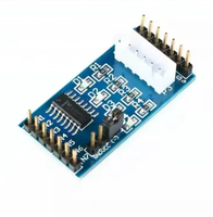 Papan Penggerak Motor Stepper Biru ULN2003 + Motor Stepper Empat Fase Lima Kawat 5V, Kit Modul Penggerak Motor Stepper