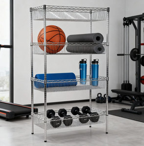 Đơn vị Kệ dây <span class=keywords><strong>Chrome</strong></span> 4 tầng với giỏ, kệ Giỏ dây - Product Image 1