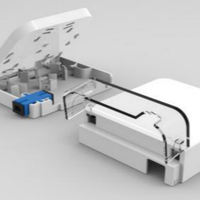 Eonkey - Caja de Terminales de Red Óptica Compacta para Interiores, de Alta Calidad, con 1 Puerto FTTH para Montaje en Pared
