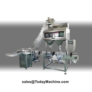 เครื่องบรรจุและชั่งน้ำหนักอัตโนมัติสำหรับข้าวโพด ข้าว อาหารเม็ด ถั่ว ข้าวโพดคั่ว ขนมกุ้ง ขนมขบเคี้ยว บรรจุในขวดและกระป๋อง - Product Image 1