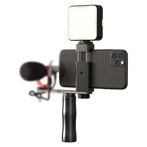 Apexel Enkele As Koud Shoe Mount Video Stabiliserende Handvat Grip Rig Met Licht Invullen & Microfoon Voor Camera En Smartphone - Product Image 1