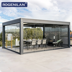 Véranda autoportante en aluminium résistant aux ouragans Rogenilan, avec verre double trempé Low-E, pour toutes les saisons - Product Image 3