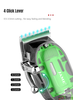 Cortadora de Pelo Profesional con Carcasa Transparente |   Máquina de Barbería con Diseño Visible |   Cuchilla de Precisión y Rendimiento Duradero