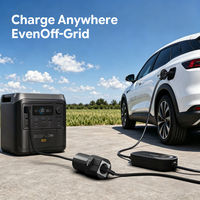 Adaptateur de sol pour VE sans fil de mise à la terre pour chargeur de VE portable, adaptateur de charge VE sans mise à la terre, chargeur de VE domestique