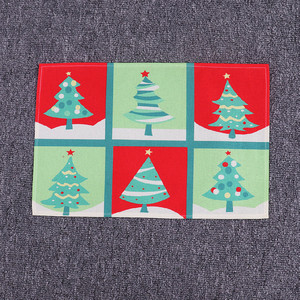 मीरा क्रिसमस Placemat क्रिसमस की सजावट हिमपात का एक खंड हिरन खाने की मेज घर की सजावट के लिए क्रिसमस तालिका जगह मैट महसूस किया - Product Image 5