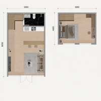 Chalet de Luxe Préfabriqué en Forme de A, 20 pieds, 40 pieds, Cabane Modulaire pour Airbnb, Complexes Hôteliers et Hôtels de Montagne, Idéal pour Projets