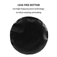 Sac étanche mini en PVC transparent réutilisable et résistant à l'eau Kinggear KG3302, avec bandoulière amovible et réglable