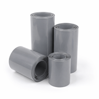 Guaina Termorestringente in PVC Grigio per Isolamento Pacchi Batteria con Celle al Litio 18650 21700 32650 32700