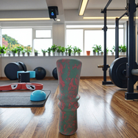 Nouveau rouleau de yoga personnalisé en forme de joint en bambou multifonctionnel de gymnastique personnalisé de l'industrie rouleau en mousse Eva