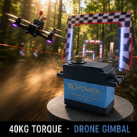 Servomoteur 40KG à couple élevé, numérique, engrenages métalliques et plastiques, étanche, standard, pour voiture RC, vente en gros, servomoteur OEM pour drone 6.8V