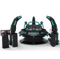 Console de jeu VR 9D en acier JiaYi JY-UFO06S pour 5 à 10 passagers, 360 degrés, pour usage domestique et en centre commercial