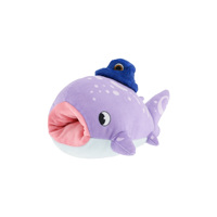 Peluche requin baleine violette personnalisée à faible MOQ, jouet en peluche doux avec logo/couleur personnalisés pour cadeaux d'enfants