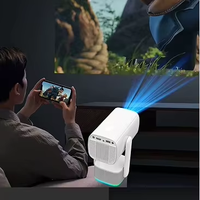 Projecteur K2 1080P en gros, MAX 4K, Android 11, 1 Go 8 Go, avec batterie, autofocus et correction trapézoïdale pour l'extérieur