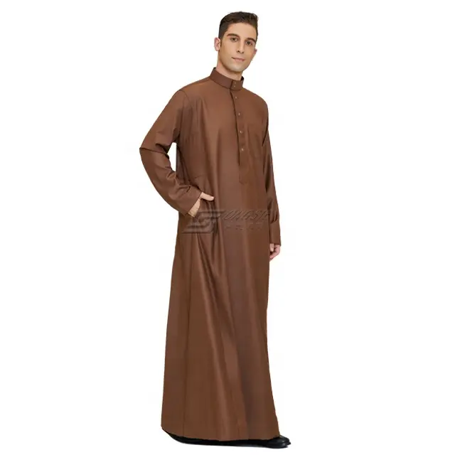 New design Daffah Thobes Muslim Clothing Robes Men Abaya Al Aseel Thobe