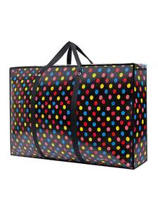 Sac de déménagement, sac de voyage, sac de rangement pour couette en coton, imperméable, non tissé, épais, portable, sac de shopping laminé - Product Image 5