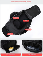 Vente chaude Sac De Sport Grand Multifonctionnel Étanche Oxford Sport Sac À Dos Voyage Gym Sac Polochon Avec Compartiment À Chaussures
