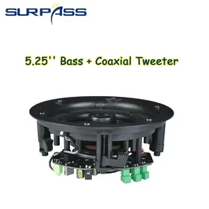 BTF31 525 pulgadas para altavoces de techo, sistema de cine en casa con amplificador digital Clase <span class=keywords><strong>D</strong></span> integrado, crossover de audio bidireccional para el hogar - Product Image 6