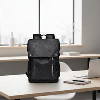 Nouveau sac à dos pour ordinateur portable à fermeture éclair géométrique, grande capacité, imperméable, sac de voyage d'affaires pour les étudiants du collège et du lycée