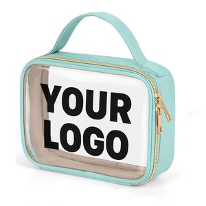 Custom Transparent Portable Toiletry Bag, <b>Large</b>-capacity Skincare Storage <b>Box</b>, Personalized Travel Promotional <b>Gift</b> - Product Image 1