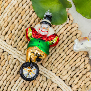 Adorno Navideño de Cristal Hecho a Mano de Alta Calidad con Temática de Circo: León, Mono, Elefante, Payaso, Elfo, con Protección UV - Product Image 5