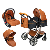 Poussette bébé pliable de luxe en forme de coquille d'œuf, vente chaude 2021, poussettes 3 en 1