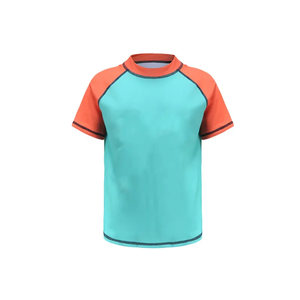 Linda protección solar niños Rashguard camisa de manga larga corta buena calidad jóvenes Rash Guard <span class=keywords><strong>Surf</strong></span> Set bebé camisetas Top camisa de verano - Product Image 5