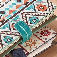 Carnet à spirale et à feuilles mobiles de style ethnique A6 pour notes et enregistrements, couverture en cuir, pages amovibles, cadeau