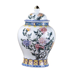 <span class=keywords><strong>Vaso</strong></span> di porcellana blu e bianco del barattolo dello zenzero dell'ornamento di natale cinese <span class=keywords><strong>per</strong></span> la decorazione domestica - Product Image 1