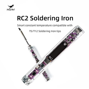 Soldador HGLRC RC2 con Pantalla OLED HD y Temperatura Constante Inteligente, Compatible con Puntas TS T12 para Reparación de Drones FPV - Product Image 1