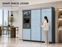 Casier à colis intelligent avec écran publicitaire, solution de récupération en libre-service pour hall d'entreprise, appartement et hôtel - 2026 Smart