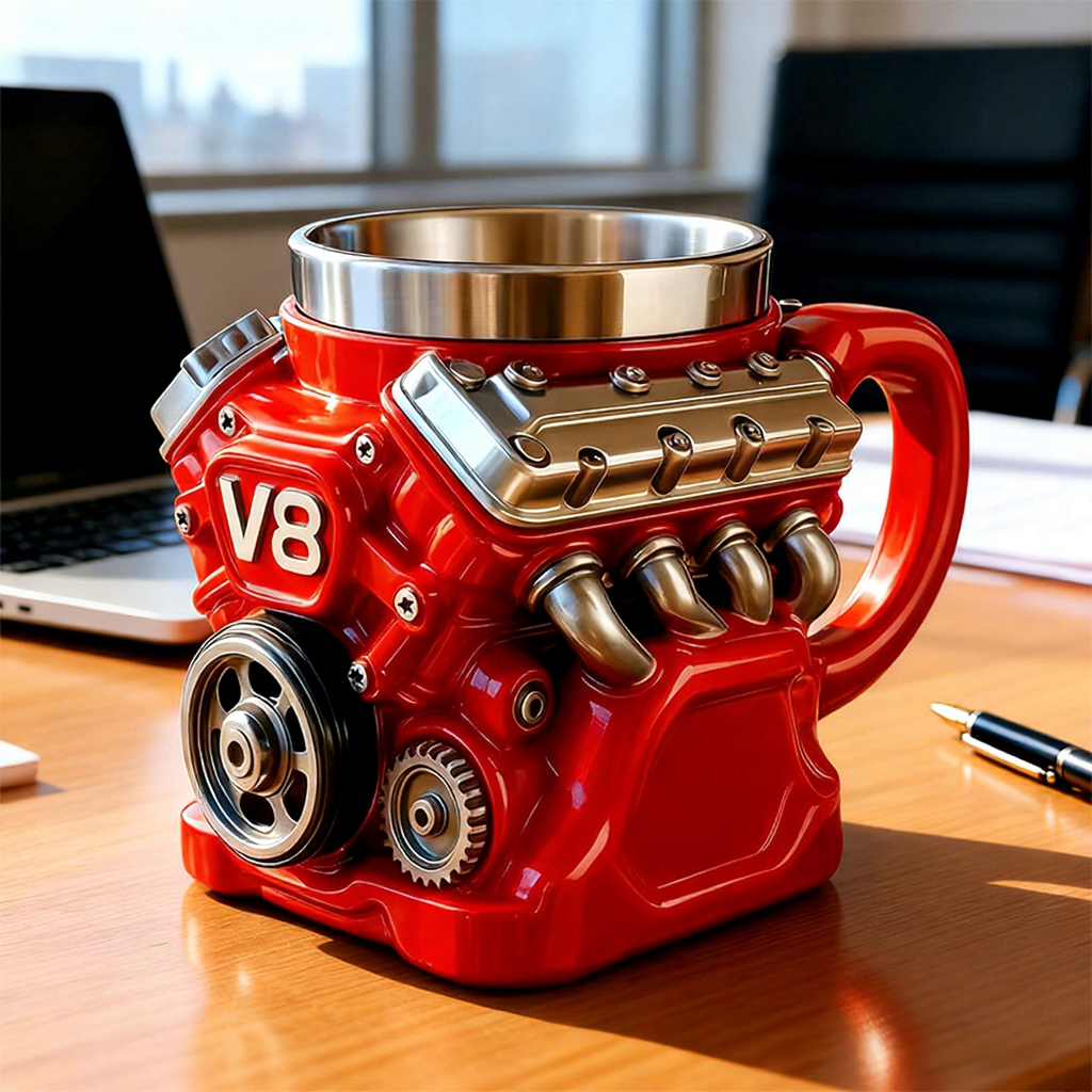 V8 สีแดง