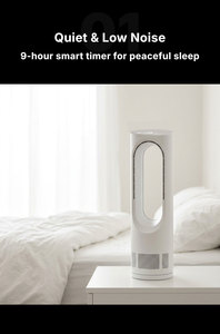 Ventilatore Senza Pale <span class=keywords><strong>Angelo</strong></span> AZ430 con Controllo Digitale Elettrico Meccanico, Rotante, per Casa e Hotel - Product Image 5