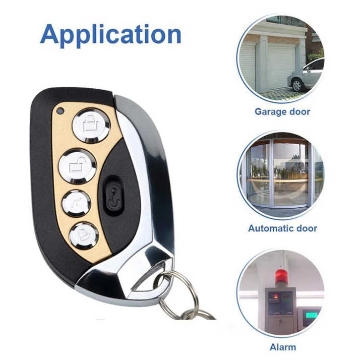 Auto Remote Control Duplicator 433MHZ Control Garage Door Metal Remote Controller for Car Garage Door Electric Curtain