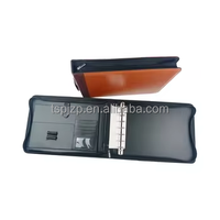 Carpeta de Archivos Portátil Multifuncional Personalizada, con 7 Orificios para Cheques y Almacenamiento de Facturas, en Cuero PU, TSH-BFF001A4Z
