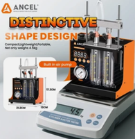 Outil de diagnostic d'injecteurs de carburant ANCEL JC200, test d'uniformité et d'atomisation des injecteurs, test de tenue des injecteurs, 2 cylindres, 12V, portable