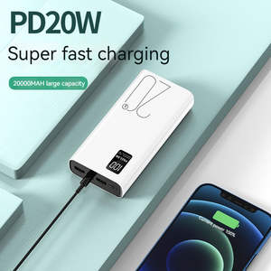 Chargeur portable USB-C/Micro USB Li-Polymère de haute qualité avec écran LED 22,5W Banque d'alimentation sans fil 20000mAh Charge rapide - Product Image 4