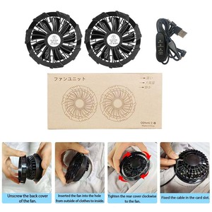 جاكت مخصص للزي الرجالي قابل للغسل والتبريد مناسب للصيف للحماية من الأشعة فوق البنفسجية مناسب للاستخدام خارج المنزل ومزود بمروحة تبريد - Product Image 2