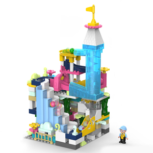 Multidimen-sional 대리석 실행 궤도 빌딩 블록 장난감 전자 블록 DIY 조립 장난감 세트 - Product Image 1