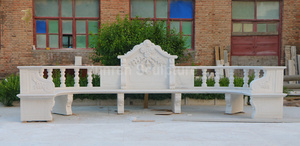 Stile moderno in marmo panche commemorative pietra di calce materiale <span class=keywords><strong>per</strong></span> giardino Hotel arredamento - Product Image 6