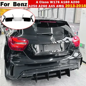 ดิฟฟิวเซอร์สปอยเลอร์กันชนหลังสำหรับรถยนต์เมอร์เซเดสเบนซ์ เอ คลาส W176 A180 A200 A250 A260 A45 AMG แฮทช์แบค ปี 2013-2018 - Product Image 1