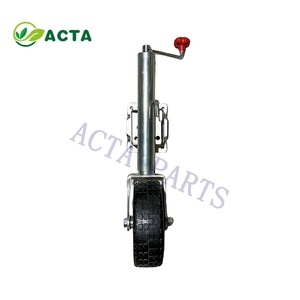 Nouveau Cric de Remorque ACTA en Acier 2000 LBS à <span class=keywords><strong>Double</strong></span> <span class=keywords><strong>Roue</strong></span> 1500 LBS avec Cric Stabilisateur Thermolaqué Robuste pour Semi-Remorque - Product Image 1