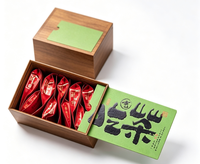 Boîte cadeau en bois personnalisée pour l'emballage du thé, blanche, vente en gros, logo personnalisé, emballage cadeau en bois recyclable, design personnalisé