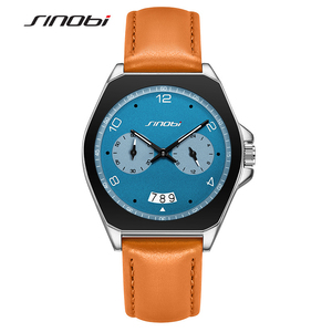 Reloj de Pulsera de Cuarzo para Hombre con Correa de Cuero Genuino de Alta Calidad, con Calendario, Resistente al Agua, de Alta Textura y a la Moda - Product Image 2