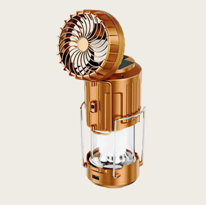 Ventilateurs LED rechargeables pour les pannes de courant, lampe de camping, lampe pliable avec énergie solaire ou prise, équipement de randonnée - Product Image 6