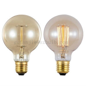 Ampoules G80 vintage <span class=keywords><strong>Edison</strong></span> à cage d'écureuil, à filament, dimmables, fournisseur chinois, lampe <span class=keywords><strong>Thomas</strong></span> <span class=keywords><strong>Edison</strong></span> - Product Image 2